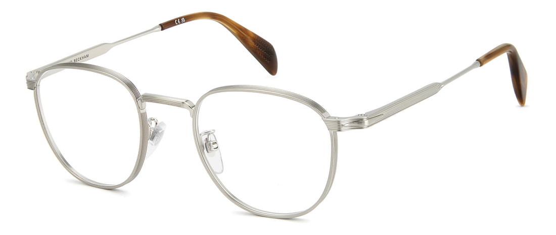 Gafas graduadas david beckham db 1241 9ci plateado round masculino talla 49mm - Vista principal