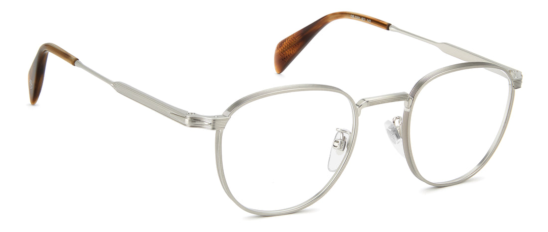 Gafas graduadas david beckham db 1241 9ci plateado round masculino talla 49mm - Vista de detalle