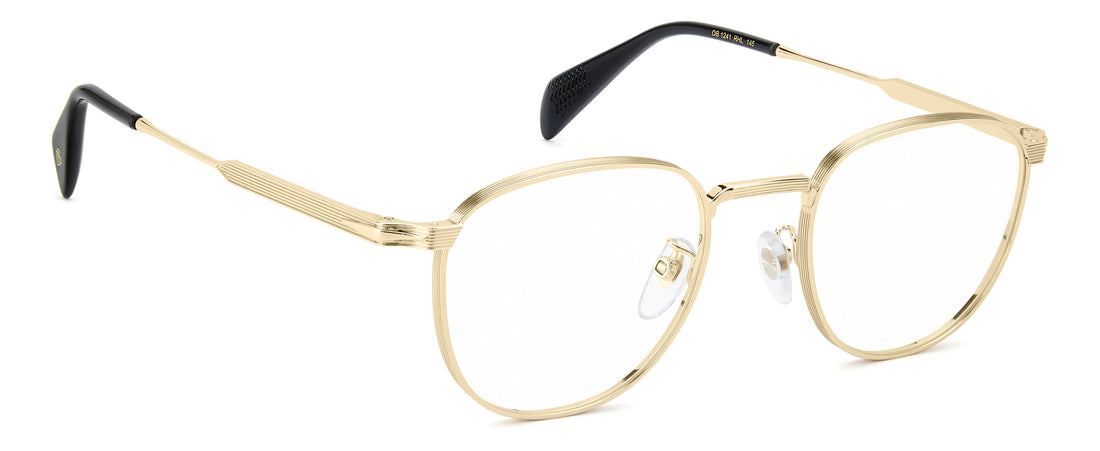 Gafas graduadas david beckham db 1241 rhl dorado round masculino talla 49mm - Vista de detalle
