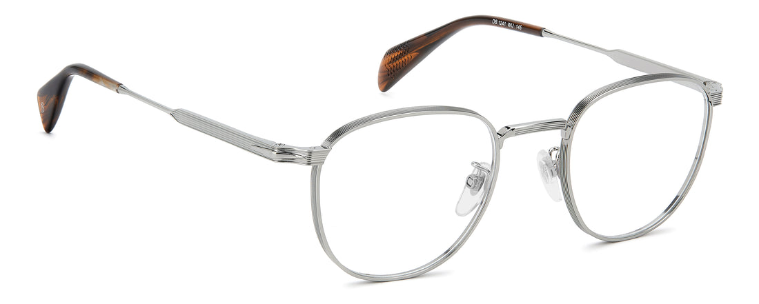 Gafas graduadas david beckham db 1241 wij plateado round masculino talla 49mm - Vista de detalle