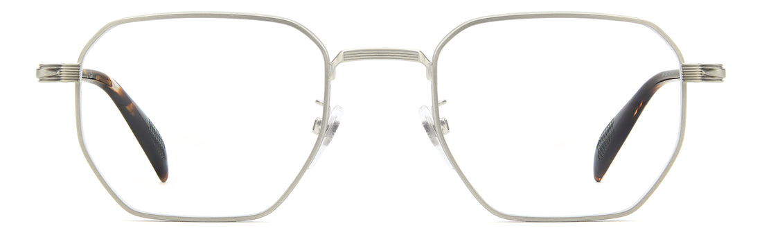 Gafas graduadas david beckham db 1242 9ci plateado rectangular masculino talla 50mm - Vista de detalle