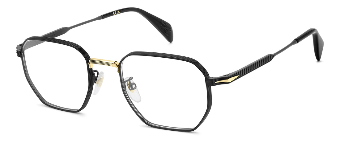 Gafas graduadas david beckham db 1242 i46 negro rectangular masculino talla 50mm - Vista principal
