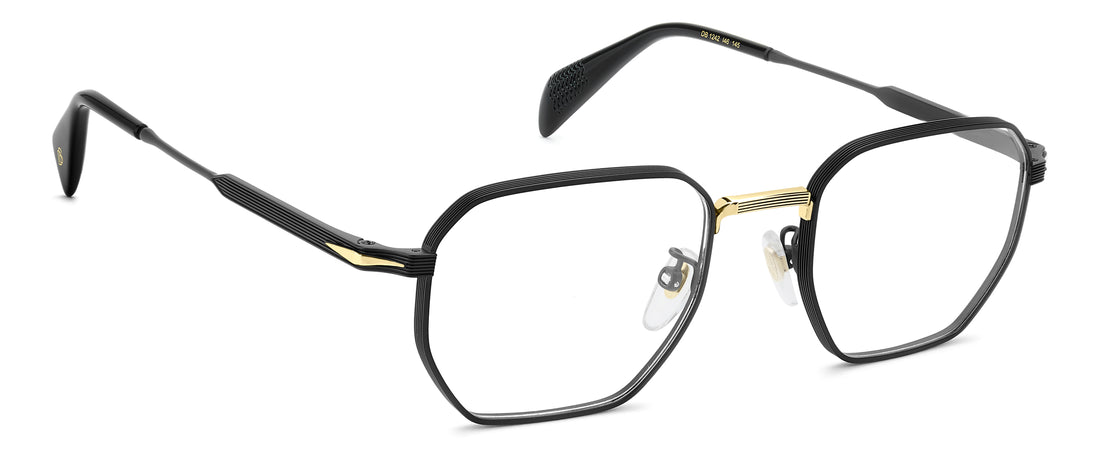 Gafas graduadas david beckham db 1242 i46 negro rectangular masculino talla 50mm - Vista de detalle