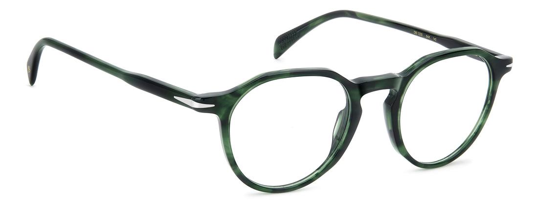 Óculos graduados david beckham db 1230 6ak verde pantos masculino tamanho 48mm - Vista de detalhe