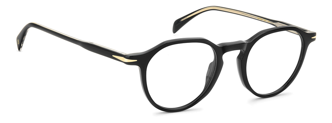Óculos graduados david beckham db 1230 807 negro pantos masculino tamanho 48mm - Vista de detalhe