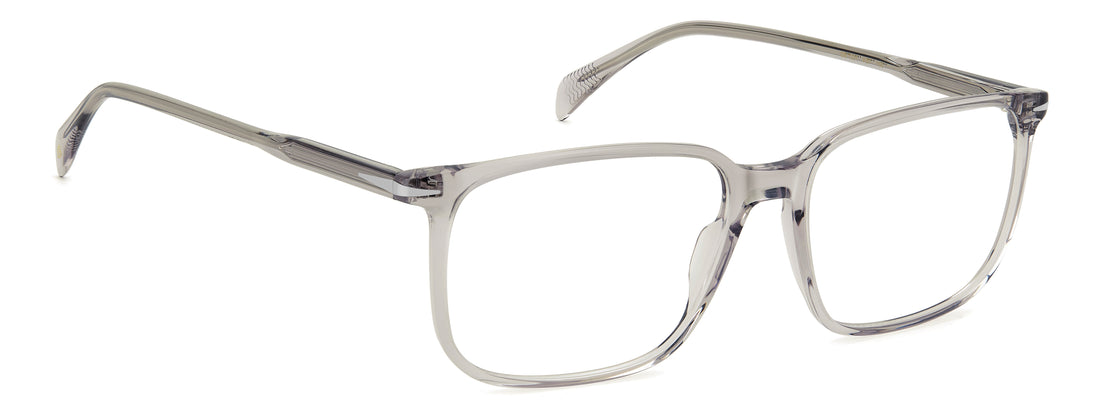 Óculos graduados david beckham db 1231 kb7 grey rectangular masculino tamanho 57mm - Vista de detalhe