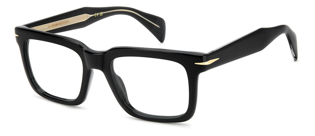 Gafas graduadas david beckham db 1237 807 negro square masculino talla 53mm - Vista principal