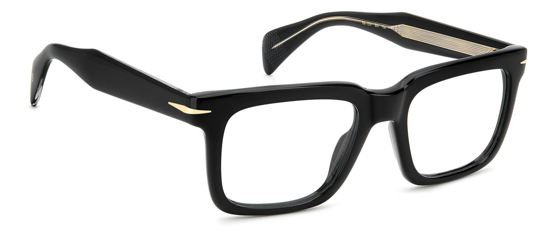 Gafas graduadas david beckham db 1237 807 negro square masculino talla 53mm - Vista de detalle