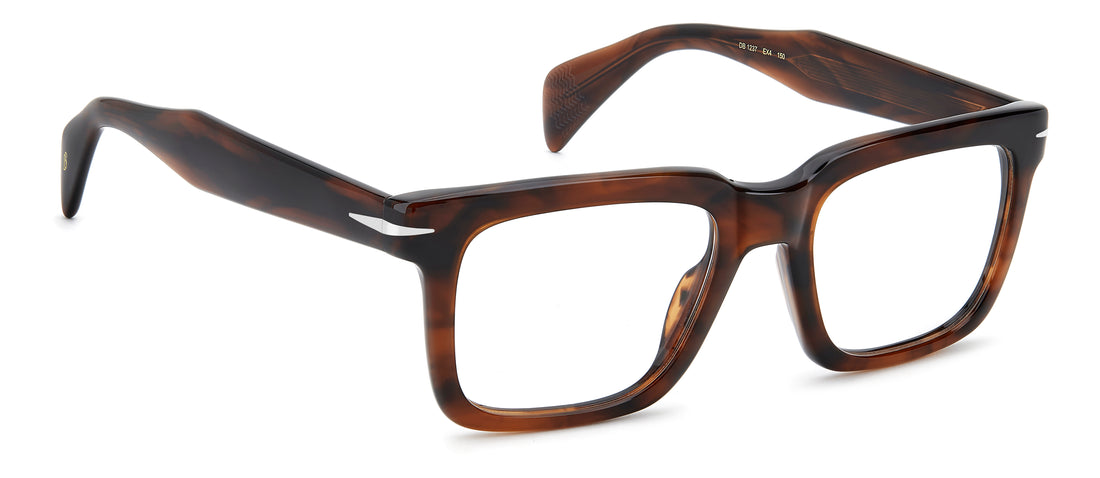 Gafas graduadas david beckham db 1237 ex4 marron square masculino talla 53mm - Vista de detalle