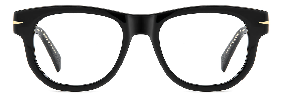 Gafas graduadas david beckham db 7164 807 negro square masculino talla 52mm - Vista de detalle