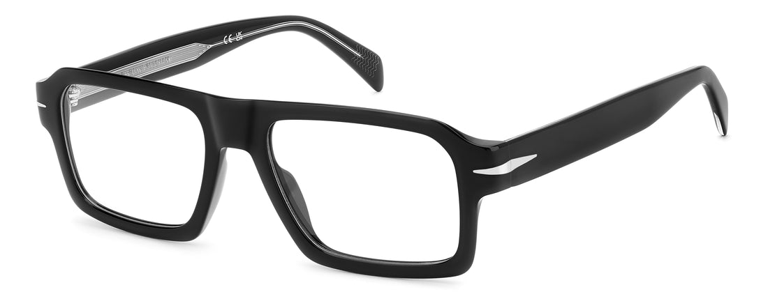 Gafas graduadas david beckham db 7165 807 negro rectangular masculino talla 54mm - Vista principal