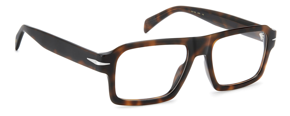 Gafas graduadas david beckham db 7165 wr9 marron rectangular masculino talla 54mm - Vista de detalle