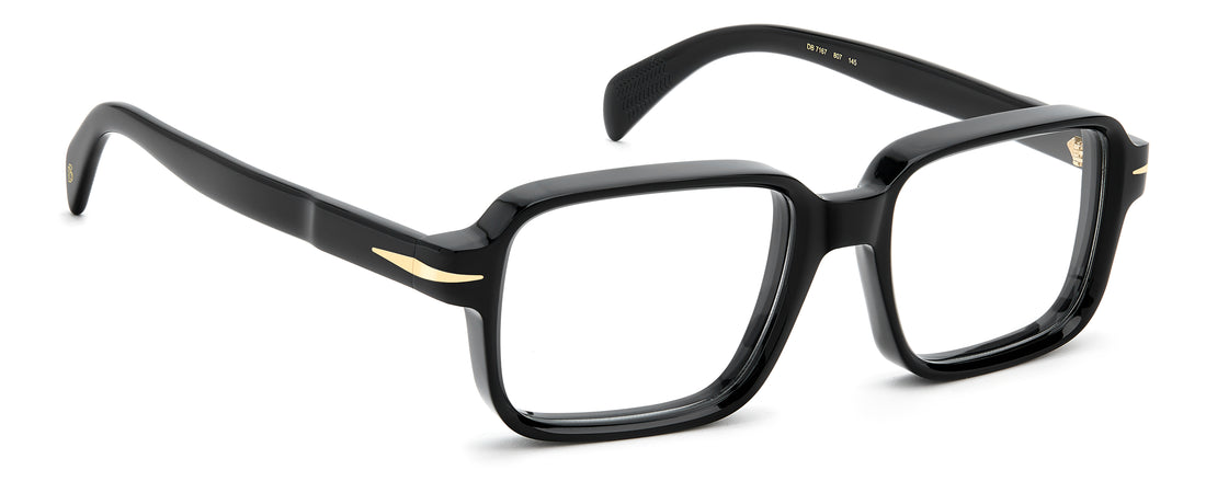 Gafas graduadas david beckham db 7167 807 negro square masculino talla 52mm - Vista de detalle