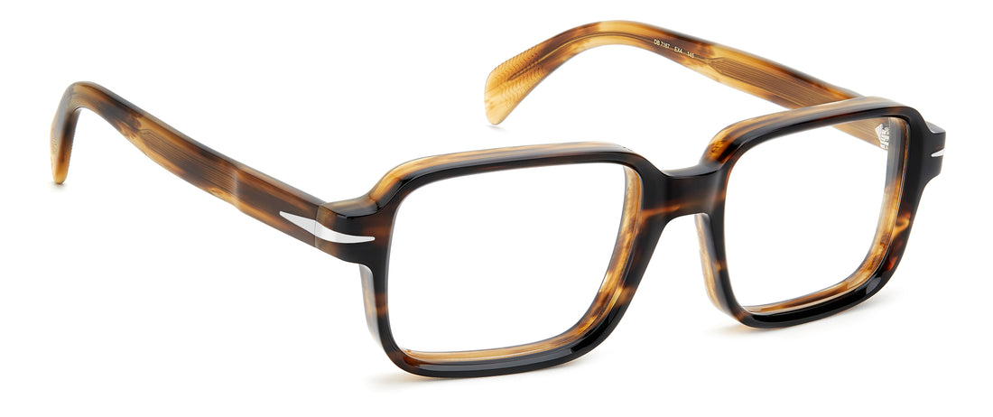 Gafas graduadas david beckham db 7167 ex4 marron square masculino talla 52mm - Vista de detalle