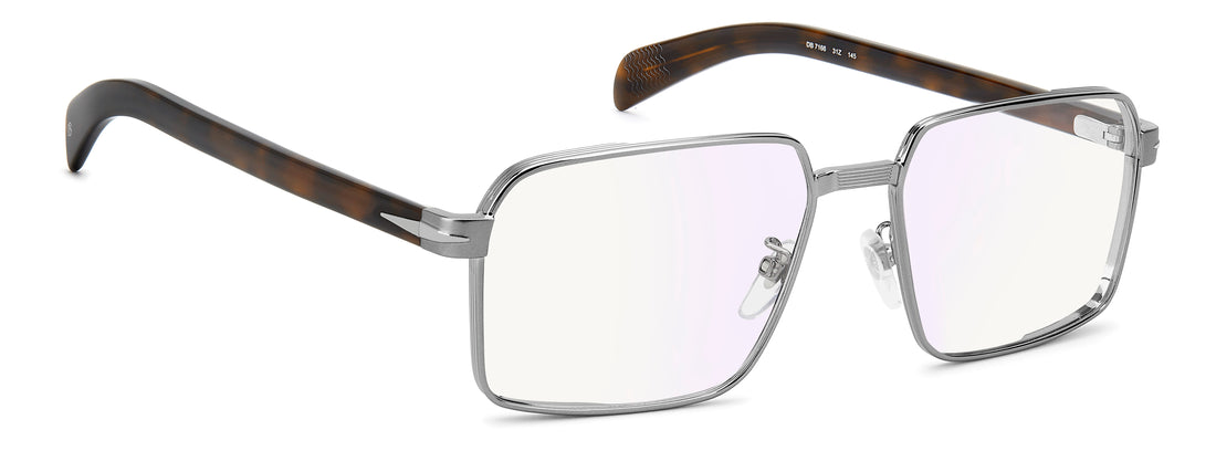 Gafas graduadas david beckham db 7166 31z plateado square masculino talla 57mm - Vista de detalle