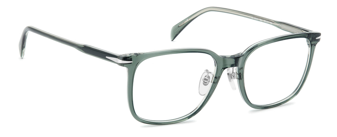 Lunettes de vue david beckham db 1233/g b59 verde rectangular masculino taille 54mm - Vue détaillée