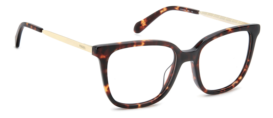 Gafas graduadas fossil fos 7218 086 havana square femenino talla 52mm - Vista de detalle