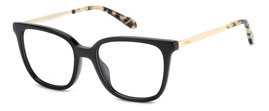 Lunettes de vue fossil fos 7218 807 negro square femenino taille 52mm - Vue principale