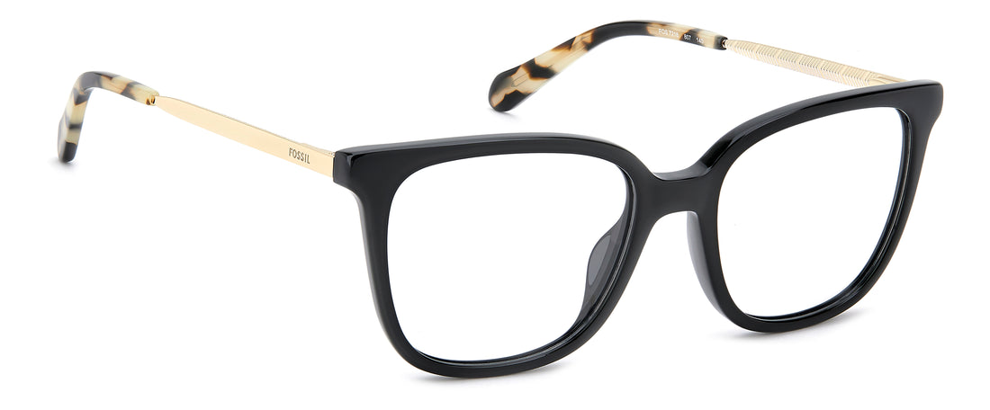 Lunettes de vue fossil fos 7218 807 negro square femenino taille 52mm - Vue détaillée