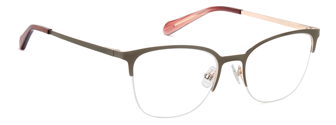 Lunettes de vue fossil fos 7217/g tui marron oval femenino taille 51mm - Vue détaillée
