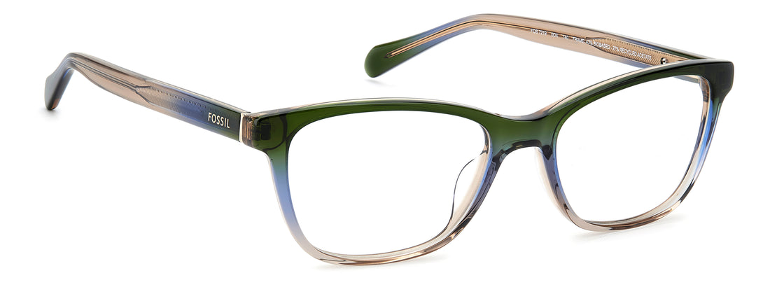 Lunettes de vue fossil fos 7219 0ox transparente rectangular femenino taille 52mm - Vue détaillée