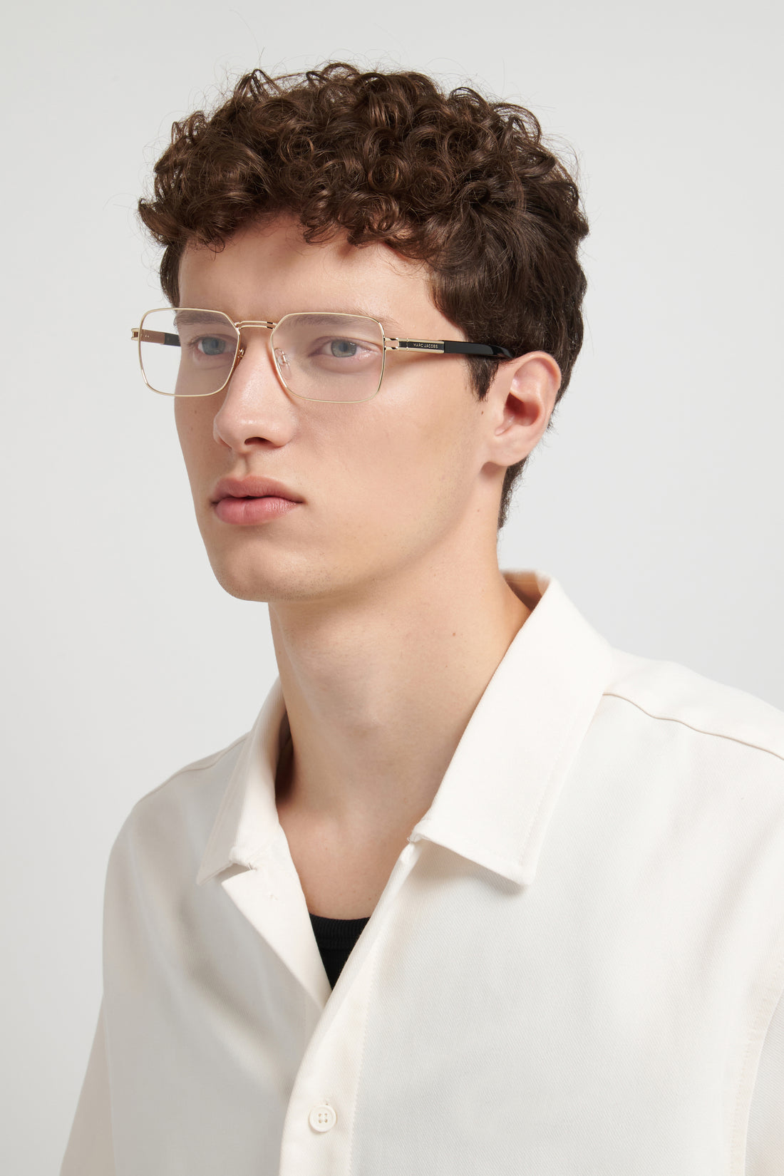 Gafas graduadas marc jacobs marc 912 rhl dorado rectangular masculino talla 56mm - Vista de detalle