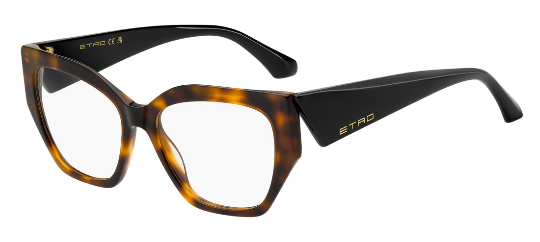 Prescription glasses etro 0125 05l havana cat eye femenino size 53mm - Main view