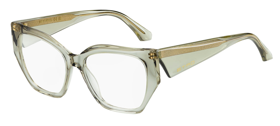 Prescription glasses etro 0125 1ed verde cat eye femenino size 53mm - Main view