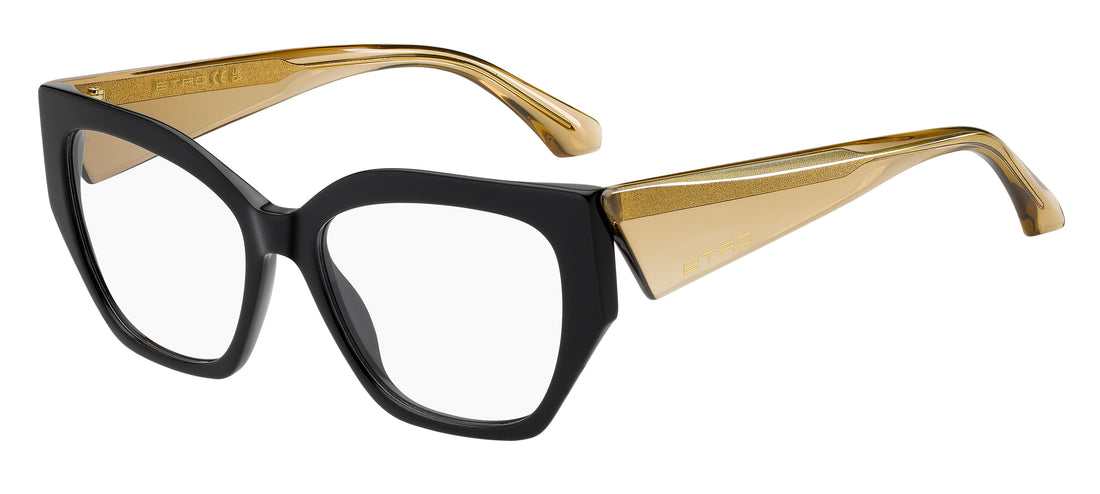Brillen etro 0125 71c negro cat eye femenino maat 53mm - Hoofdaanzicht
