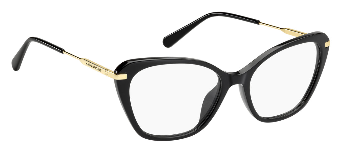 Óculos graduados marc jacobs marc 899/g 807 negro cat eye femenino tamanho 54mm - Vista de detalhe