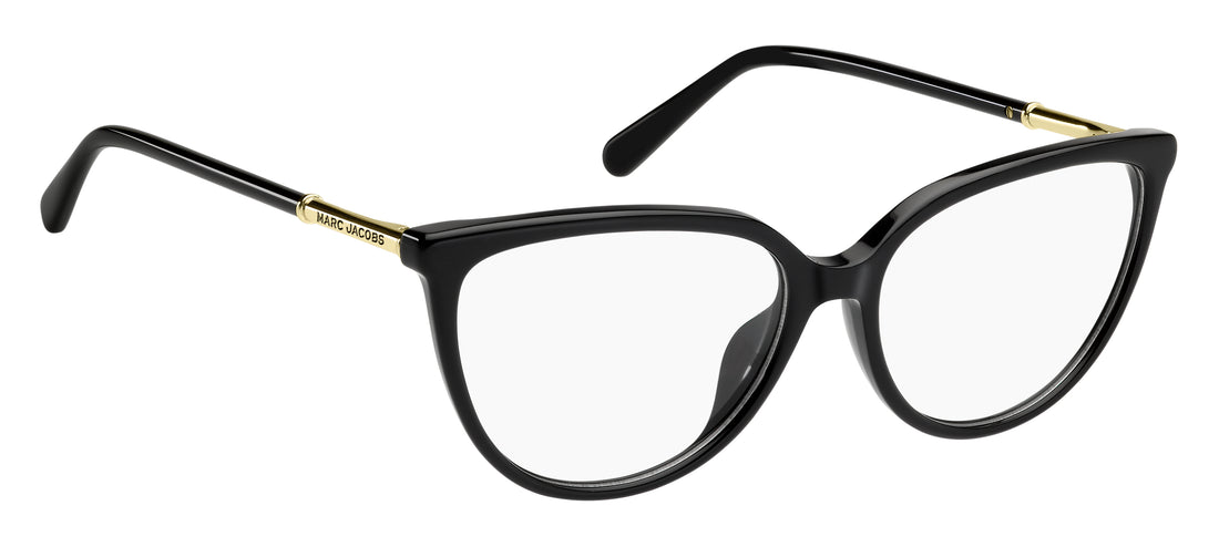 Óculos graduados marc jacobs marc 900/g 807 negro cat eye femenino tamanho 55mm - Vista de detalhe