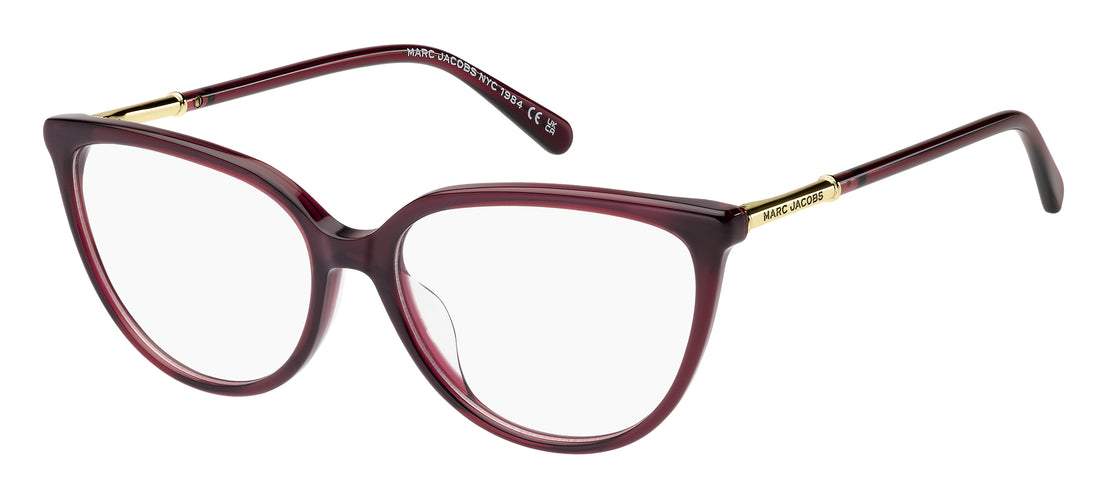 Óculos graduados marc jacobs marc 900/g lhf burdeos cat eye femenino tamanho 55mm - Vista principal