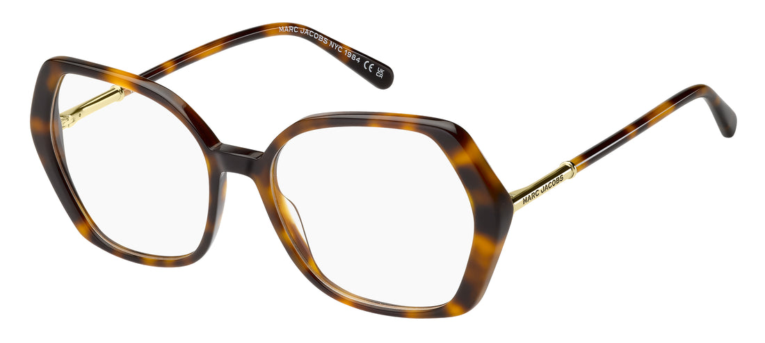 Óculos graduados marc jacobs marc 901 086 havana square femenino tamanho 55mm - Vista principal