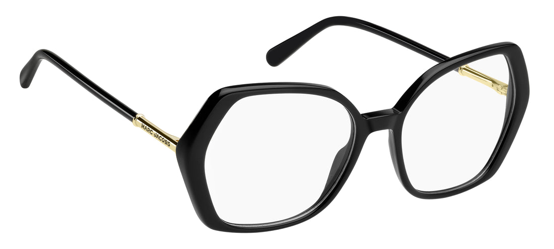 Óculos graduados marc jacobs marc 901 807 negro square femenino tamanho 55mm - Vista de detalhe