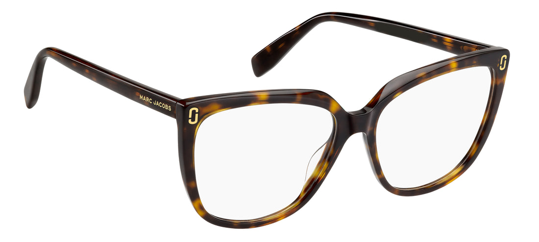 Óculos graduados marc jacobs mj 1143 086 havana cat eye femenino tamanho 55mm - Vista de detalhe