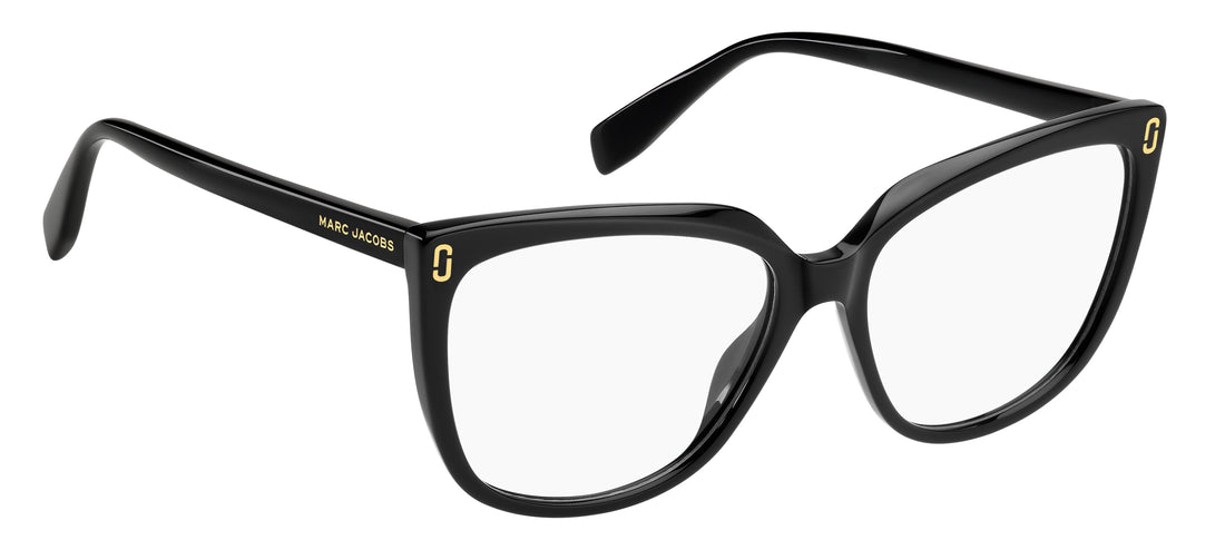Óculos graduados marc jacobs mj 1143 807 negro cat eye femenino tamanho 55mm - Vista de detalhe