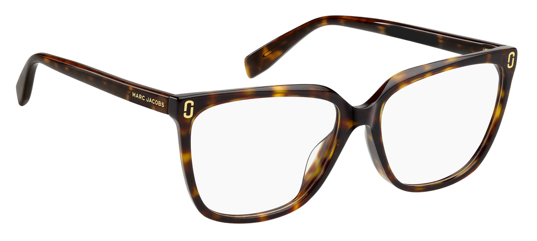 Óculos graduados marc jacobs mj 1144/g 086 havana cat eye femenino tamanho 55mm - Vista de detalhe