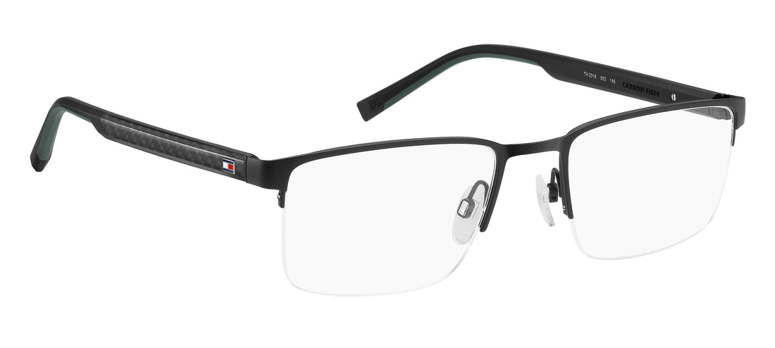 Gafas graduadas tommy hilfiger th 2316 003 negro rectangular masculino talla 55mm - Vista de detalle