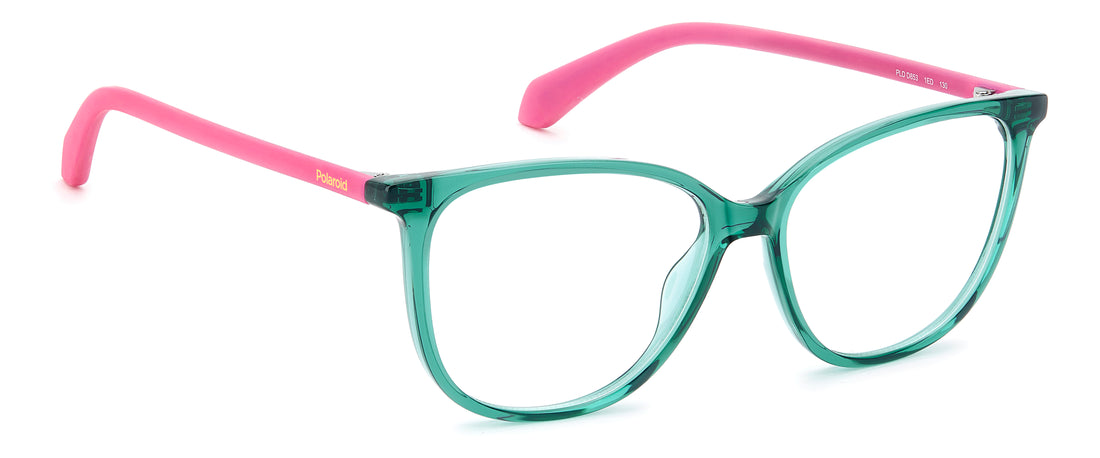 Gafas graduadas polaroid kids pld d853 1ed verde butterfly infantil talla 50mm - Vista de detalle