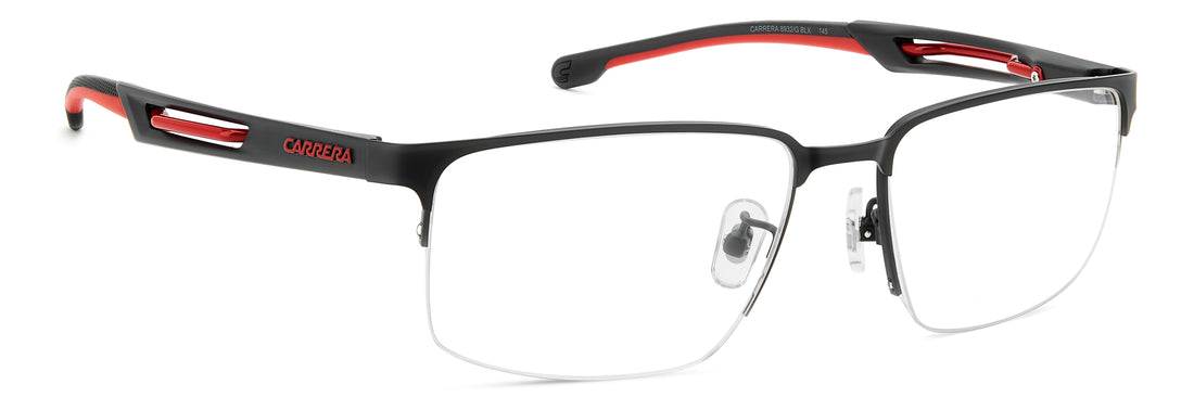 Brillen carrera 8932/g blx negro rectangular masculino größe 56mm - Detailansicht