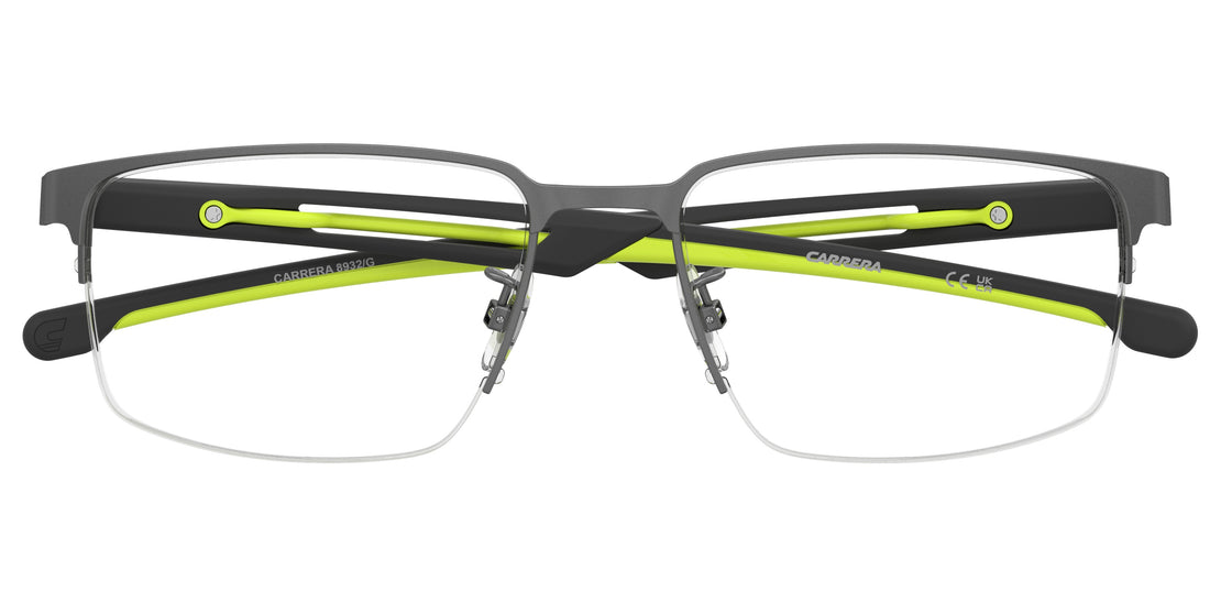 Brillen carrera 8932/g r80 plateado rectangular masculino größe 56mm - Detailansicht