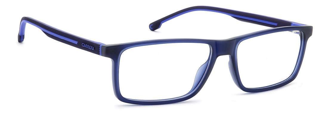 Óculos graduados carrera 8929 pjp azul rectangular masculino tamanho 56mm - Vista de detalhe