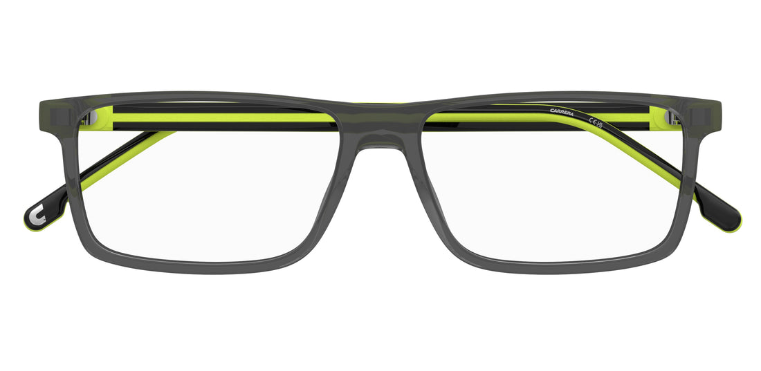 Óculos graduados carrera 8929 xyo grey rectangular masculino tamanho 56mm - Vista de detalhe