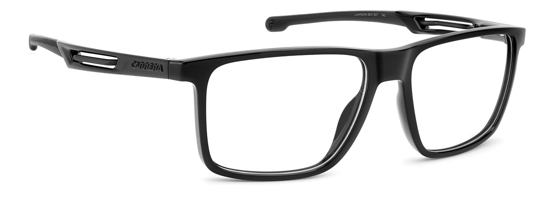 Brillen carrera 8931 807 negro rectangular masculino größe 55mm - Detailansicht