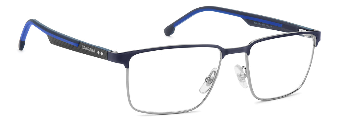 Brillen carrera 8934 v84 plateado rectangular masculino größe 55mm - Detailansicht