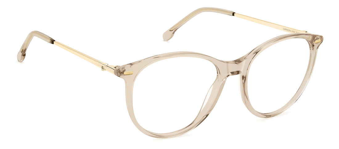 Occhiali da vista carrera 3094 fwm beige round femenino taglia 53mm - Vista dettagliata