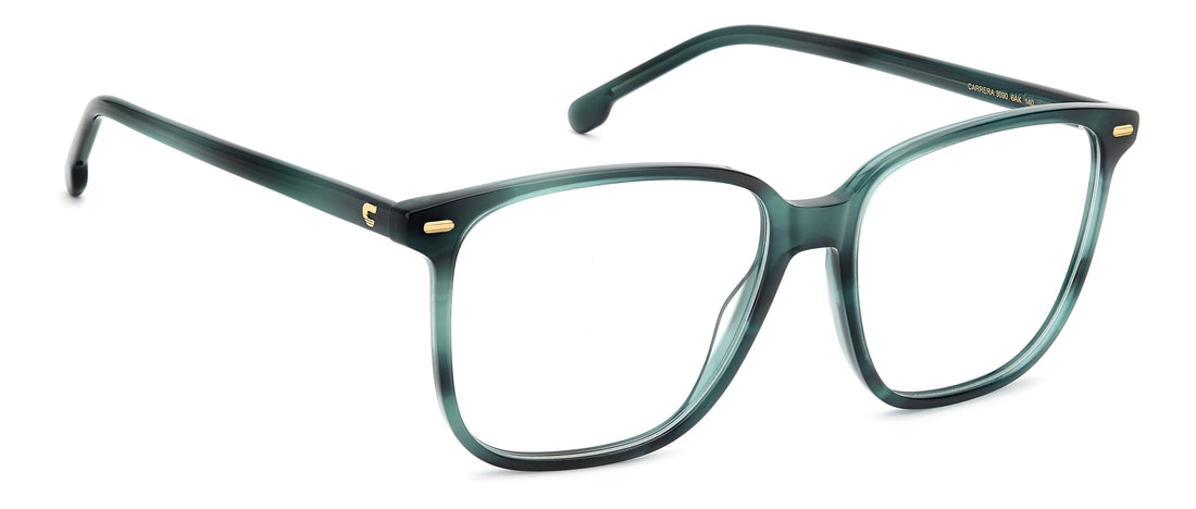 Brillen carrera 3090 6ak verde rectangular femenino größe 55mm - Detailansicht