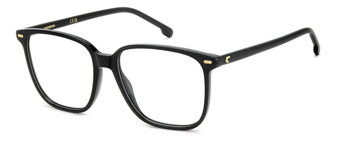 Brillen carrera 3090 807 negro rectangular femenino größe 55mm - Hauptansicht