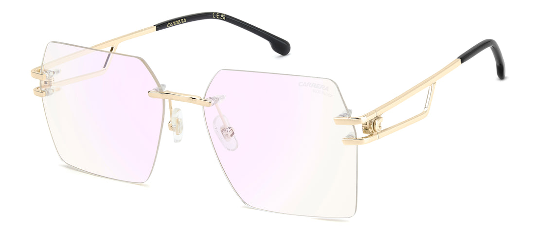 Óculos graduados carrera 3102 000 13 dorado rectangular femenino tamanho 58mm - Vista principal