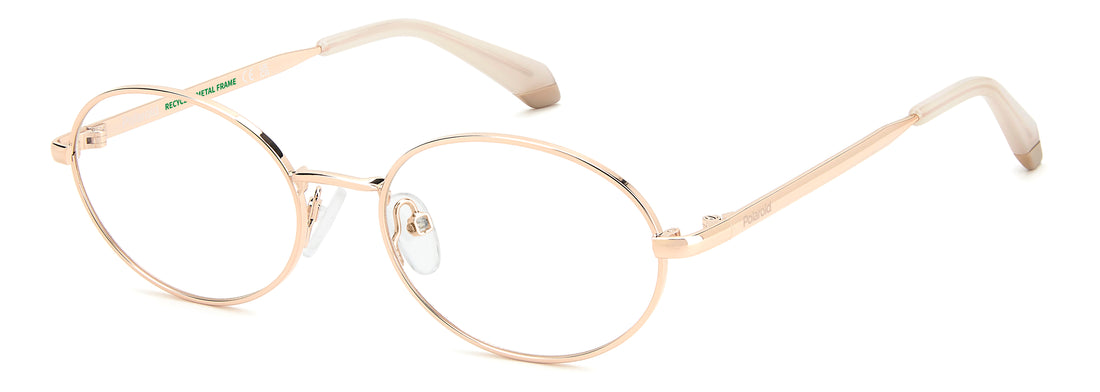 Gafas graduadas polaroid kids pld d851 ddb dorado oval infantil talla 51mm - Vista principal
